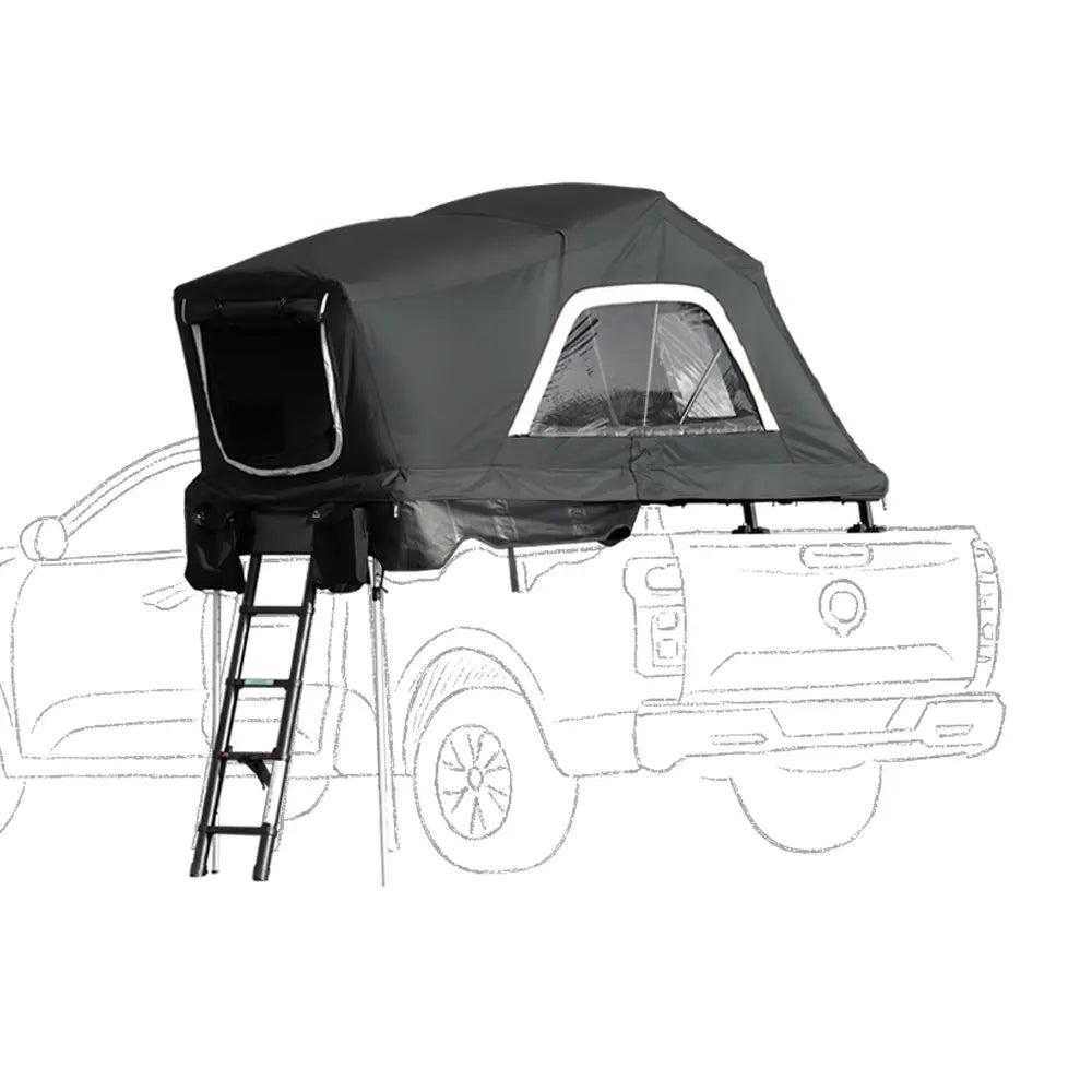 Voyager Pro 130 uppfällt med hårdskal, fönster och stege